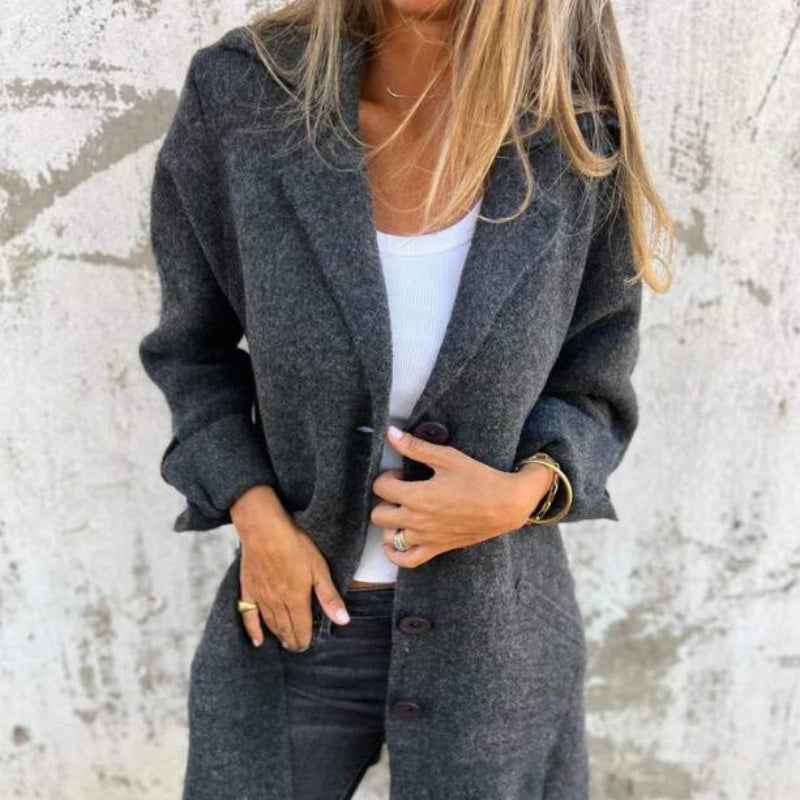 Urbane® | Cappotto casual di media lunghezza da donna