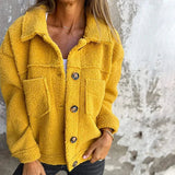 Dion™ - Cappotto corto in maglia con revers