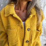 Dion™ - Cappotto corto in maglia con revers