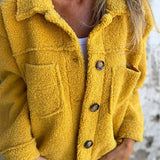 Dion™ - Cappotto corto in maglia con revers