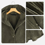 Dana™ | Cappotto a Coste con Cappuccio da Donna