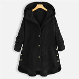 Dana™ | Cappotto a Coste con Cappuccio da Donna