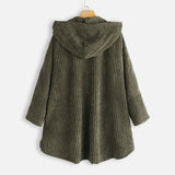 Dana™ | Cappotto a Coste con Cappuccio da Donna