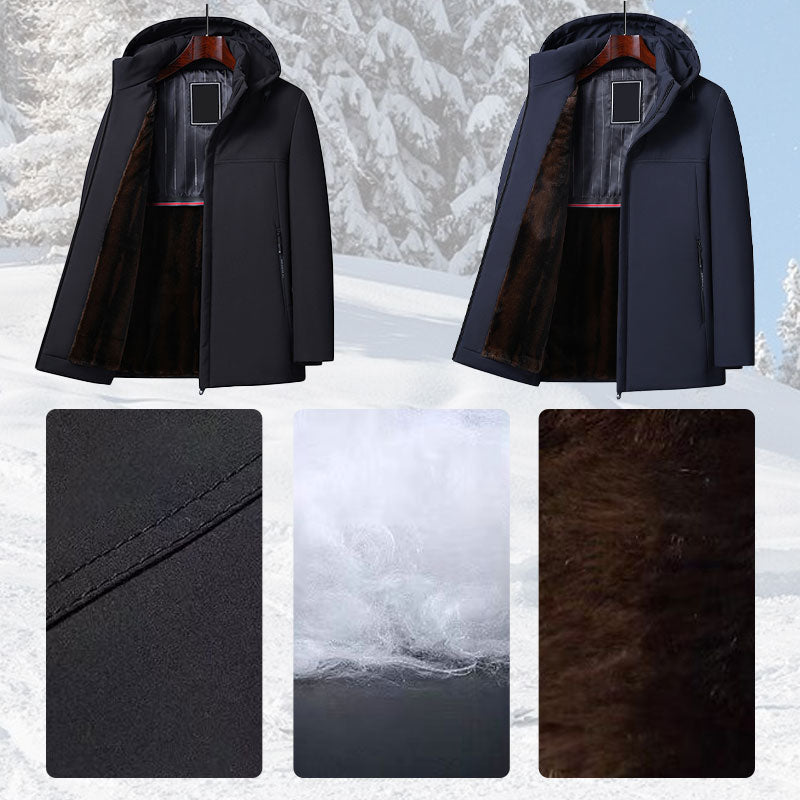 Limbert | Cappotto Comodo con Cappuccio da Uomo