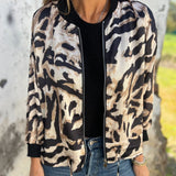 Zaira™ | Giacca Primaverile con Zip Zebra da Donna