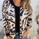 Zaira™ | Giacca Primaverile con Zip Zebra da Donna
