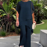 Herlene™ | Completo da Donna Chic Asimmetrico con Top e Pantaloni