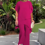 Herlene™ | Completo da Donna Chic Asimmetrico con Top e Pantaloni