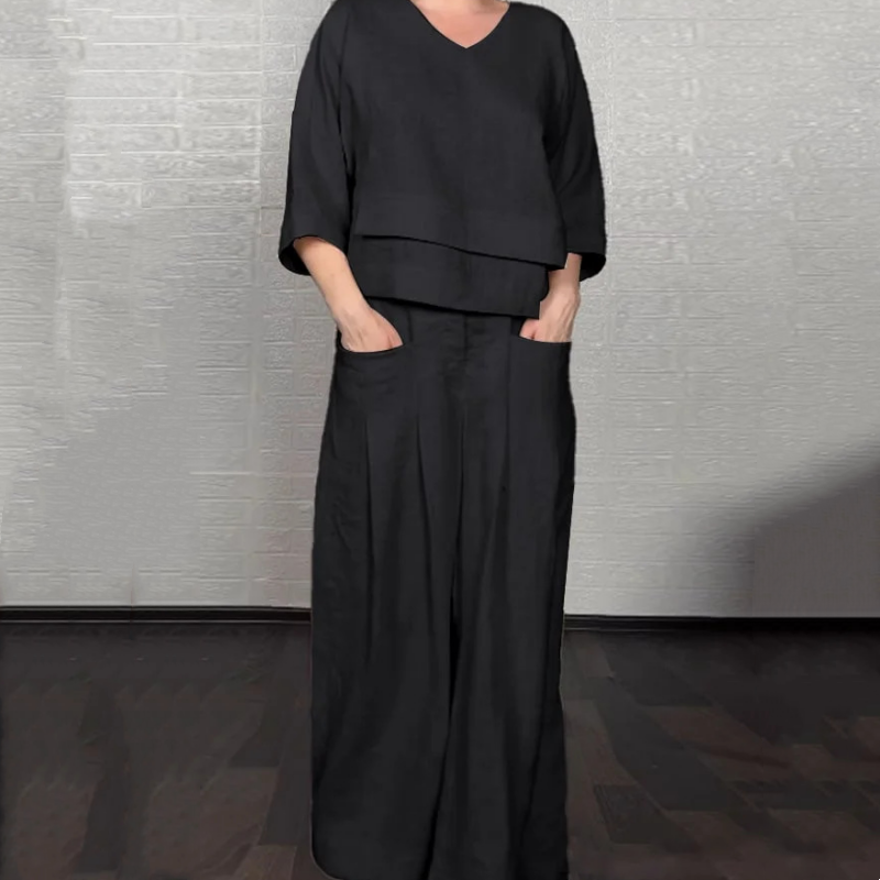 VALENTINA | Set Due Pezzi con Vestibilità Rilassata e Stile Minimalista
