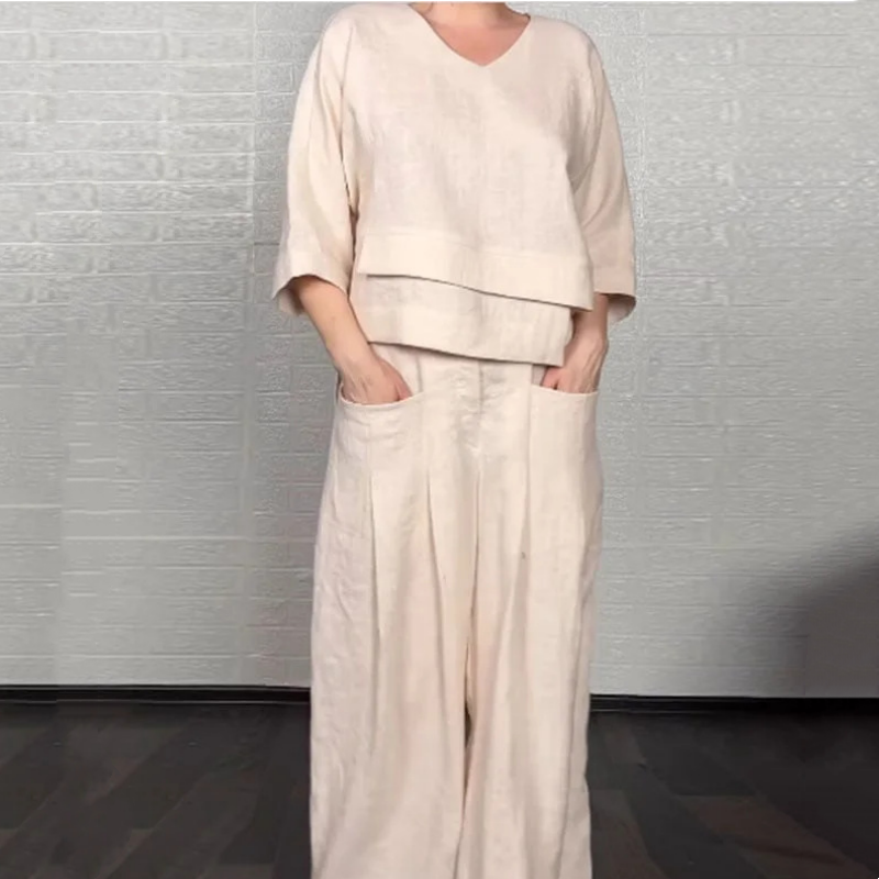 VALENTINA | Set Due Pezzi con Vestibilità Rilassata e Stile Minimalista