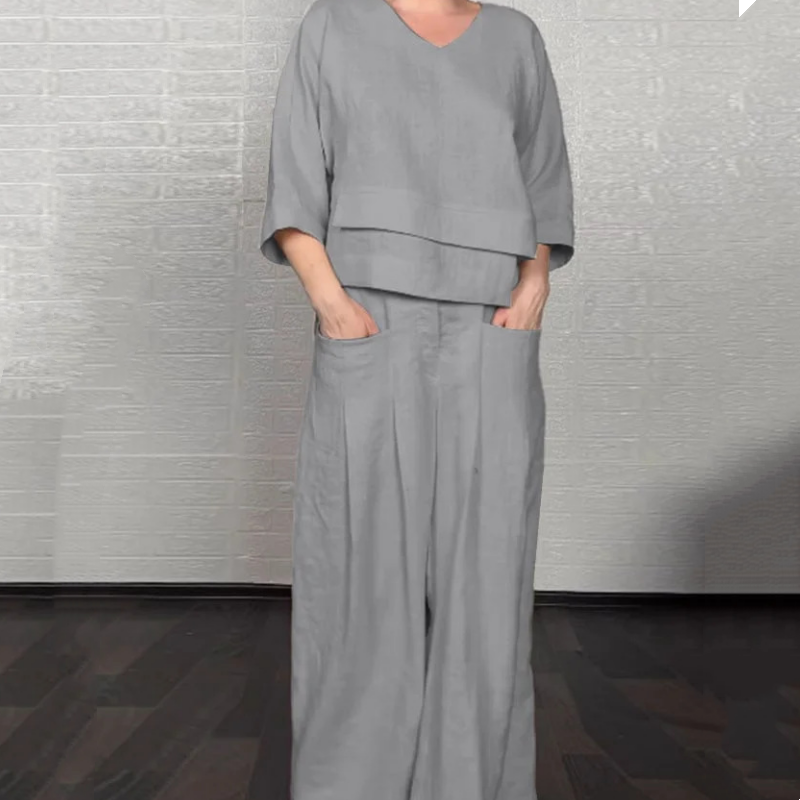 VALENTINA | Set Due Pezzi con Vestibilità Rilassata e Stile Minimalista