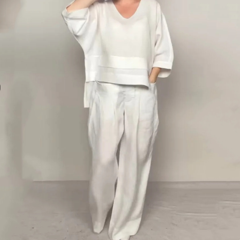 VALENTINA | Set Due Pezzi con Vestibilità Rilassata e Stile Minimalista