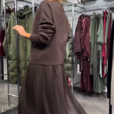 Ullé | Abito elegante di malha e tule da donna