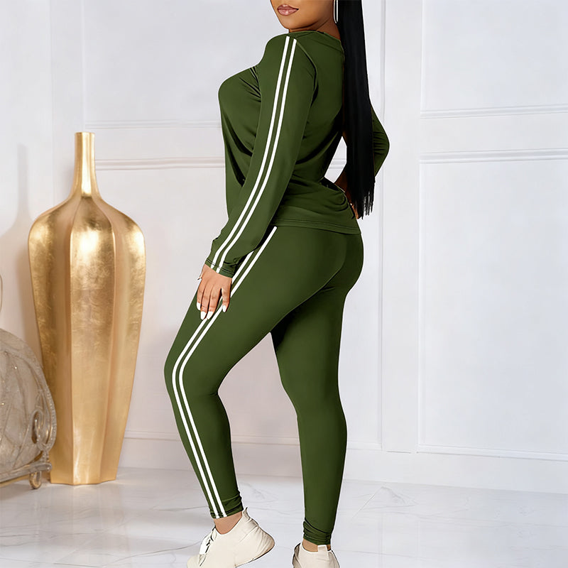 Lila - Set di completo di treino di 2 pezzi da donna con maniche longas