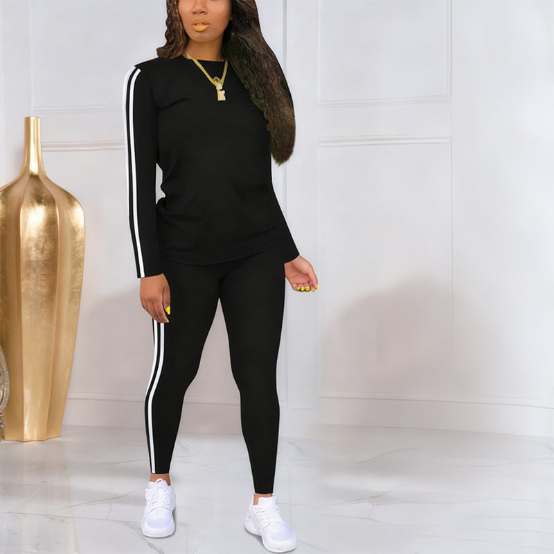 Lila - Set di completo di treino di 2 pezzi da donna con maniche longas