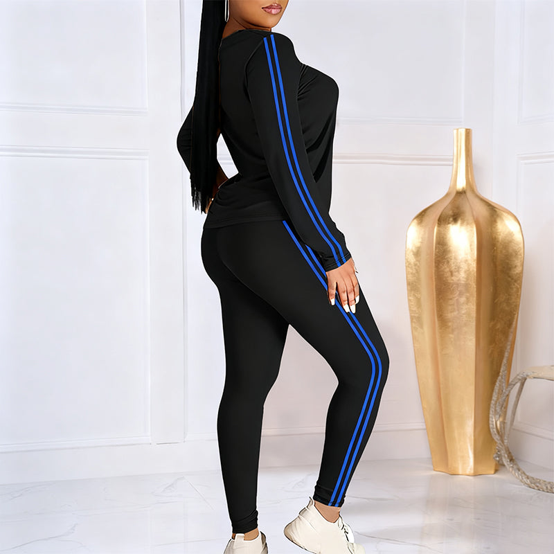 Lila | Set Completo da Allenamento Due Pezzi da Donna con Maniche Lunghe