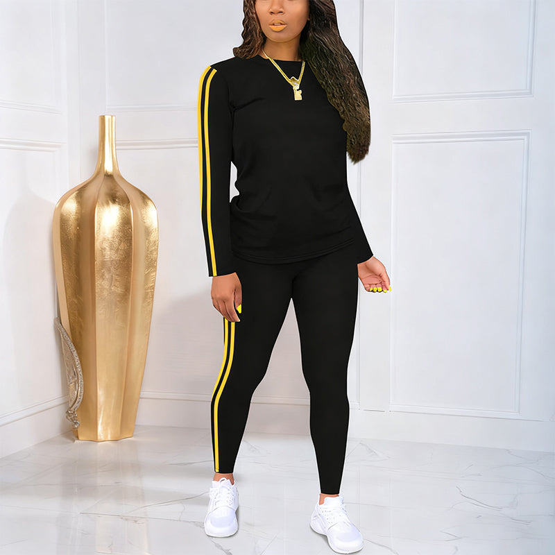 Lila | Set Completo da Allenamento Due Pezzi da Donna con Maniche Lunghe