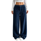 Sofía - Pantaloni a gamba larga per donna, dal taglio comodo e morbido
