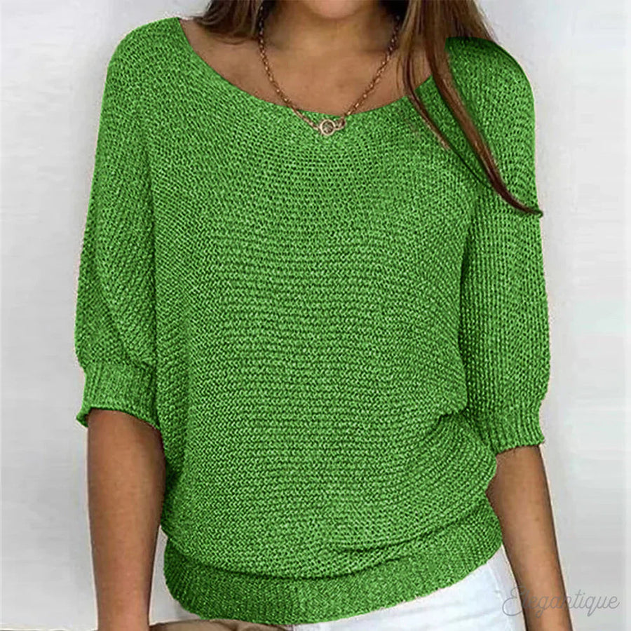 Luigia | Maglione Elegante in Maglia Intrecciata da Donna