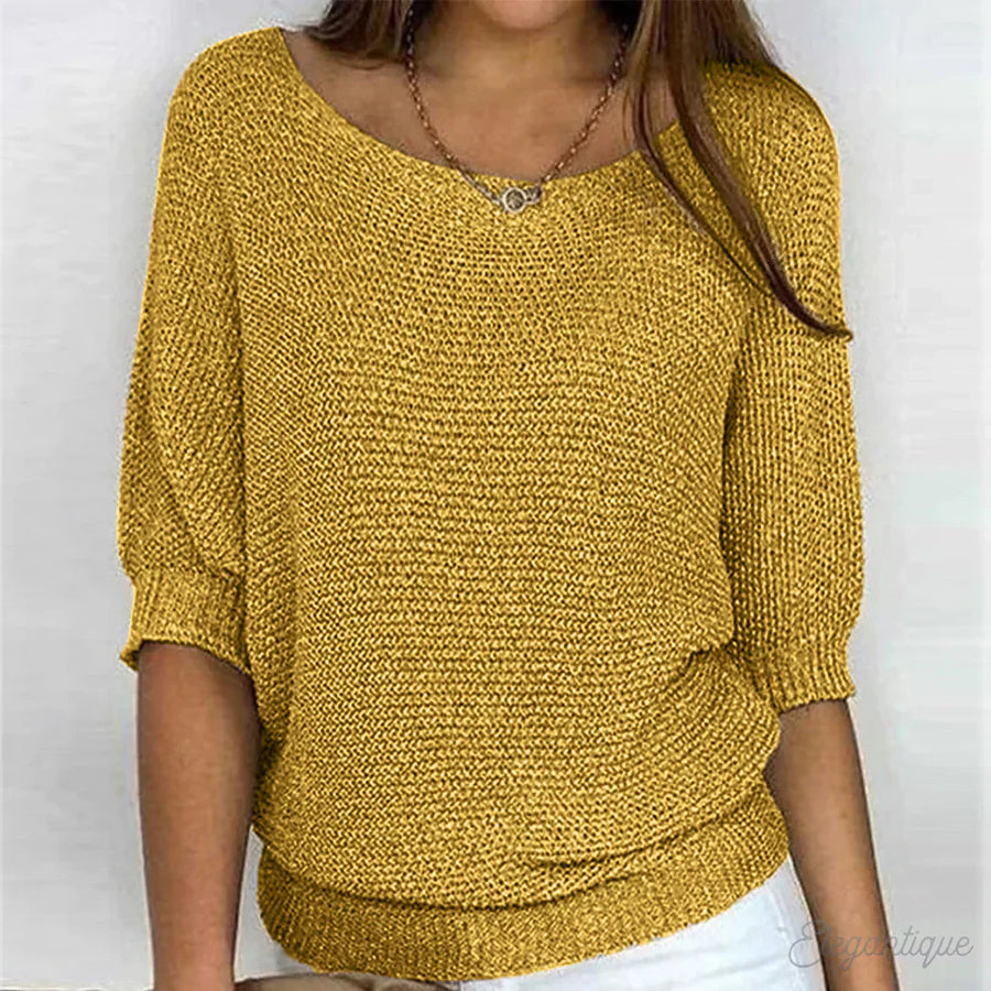 Luigia - Maglione elegante di maglia intrecciata