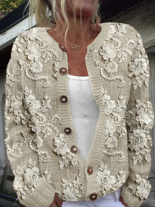 Zita™ | Cardigan Floreale Elegante da Donna