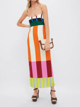 Paloma – Abito lungo a righe colorato