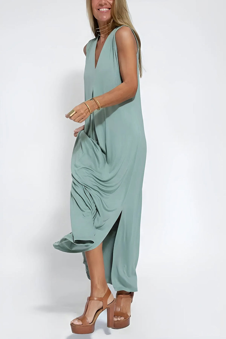 Ava™ | Abito lungo elegante + cardigan
